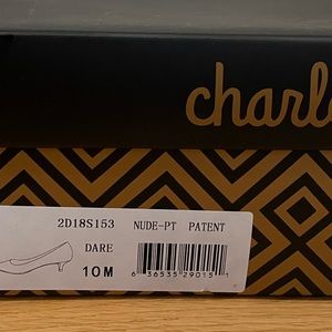 Charles by Charles David Nude Kitten Heels. Size 10